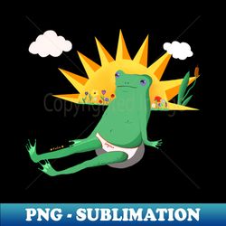 chill frog - Professional Sublimation Digital Download - Enhance Your Apparel with Stunning Detail