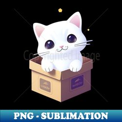 cat box - special edition sublimation png file - unleash your inner rebellion