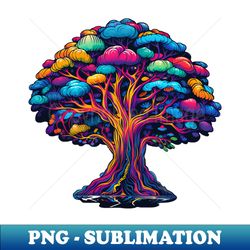 Colorful Psychedelic Tree of Life - Premium Sublimation Digital Download - Unlock Vibrant Sublimation Designs