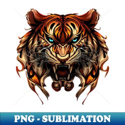 Angry Tiger - PNG Transparent Sublimation File - Bring Your Designs to Life