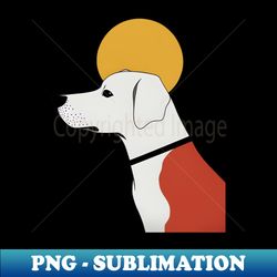 Cute Sunny Pup A Vintage Minimalist Dog Illustration retro for animal lover - Premium PNG Sublimation File - Add a Festive Touch to Every Day