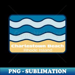 Charlestown Beach Rhode Island - Crashing Wave on an RI Sandy Beach - Sublimation-Ready PNG File - Boost Your Success with this Inspirational PNG Download