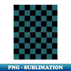 Ao Green and Black Chessboard Pattern - Digital Sublimation Download File - Bring Your Designs to Life