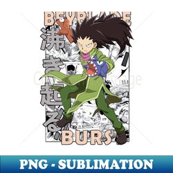 Ken Midori Beyblade Burst Beiburedo Basuto Manga - Instant Sublimation Digital Download - Perfect for Personalization