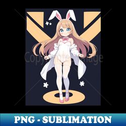 Seductive Bunny Anime Girls - Alluring Waifu Material for the NSFW Connoisseur - Unique Sublimation PNG Download - Fashionable and Fearless