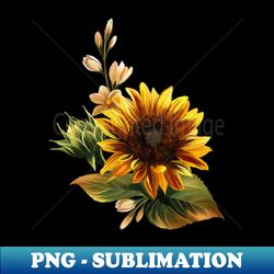 Elegant Sunflower - Professional Sublimation Digital Download - Perfect for Personalization