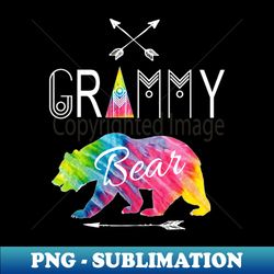 Grammy Bear Hoodie Tye Die Family X-mas Camping - PNG Sublimation Digital Download - Perfect for Sublimation Mastery