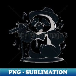 An Antropomorphic Cute Panda Jazz Singer - Stylish Sublimation Digital Download - Perfect for Personalization