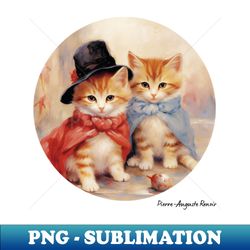 Cats of Renoir - Premium Sublimation Digital Download - Perfect for Sublimation Mastery