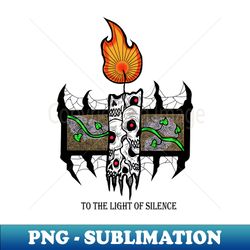 Candle skull - PNG Transparent Digital Download File for Sublimation - Bold & Eye-catching