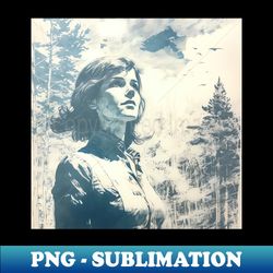 Portrait of a woman - Digital Sublimation Download File - Unleash Your Inner Rebellion