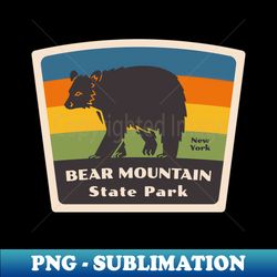 bear mountain state park new york roaming bear - digital sublimation download file - unleash your creativity
