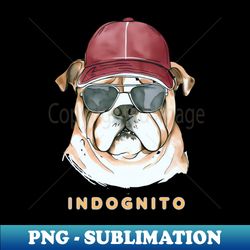 Bulldog Indognito - Exclusive PNG Sublimation Download - Transform Your Sublimation Creations