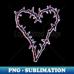 3D Barbed Wire Heart - Stylish Sublimation Digital Download - Perfect for Sublimation Art