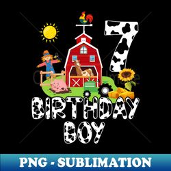 Birthday Barnyard Farm Animals Tractor Party - Exclusive PNG Sublimation Download - Stunning Sublimation Graphics