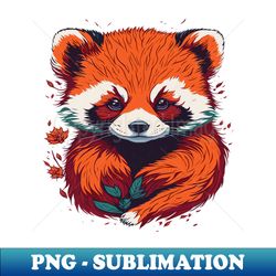 Chubby Red Panda Needs a Hug - High-Quality PNG Sublimation Download - Create with Confidence