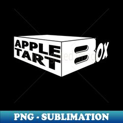 AppleTart Box Logo White - Elegant Sublimation PNG Download - Vibrant and Eye-Catching Typography