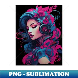 Beautiful flower woman - PNG Transparent Sublimation Design - Unlock Vibrant Sublimation Designs