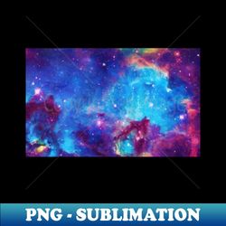 Blue and Violet Galaxy - Exclusive PNG Sublimation Download - Enhance Your Apparel with Stunning Detail