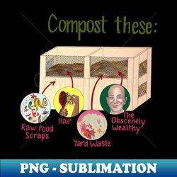 Composting Tips - Digital Sublimation Download File - Boost Your Success with this Inspirational PNG Download
