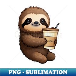Time for the Sloth to wake up - Instant Sublimation Digital Download - Bold & Eye-catching