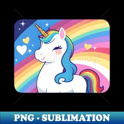 Unicorn Rainbow 04 - High-Quality PNG Sublimation Download - Defying the Norms