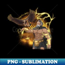 Zeus King of the gods - Aesthetic Sublimation Digital File - Unleash Your Inner Rebellion
