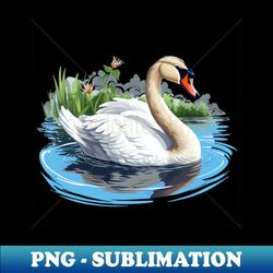 White Swan - Special Edition Sublimation PNG File - Unlock Vibrant Sublimation Designs