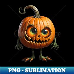 Smile Pumpkin with arms and feet - Trendy Sublimation Digital Download - Bold & Eye-catching