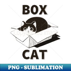 the box cat - premium png sublimation file - bold & eye-catching