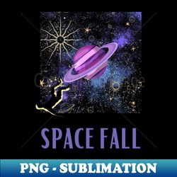 Space Fall Graphic Cosmos - Instant Sublimation Digital Download - Perfect for Personalization