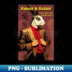 Year of the Rabbit Fake Comic - Digital Sublimation Download File - Perfect for Personalization