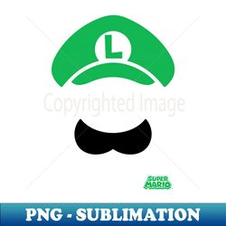 Super Mario Luigi Hat And Mustache - Instant Sublimation Digital Download - Transform Your Sublimation Creations