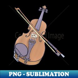 Violin and bow - PNG Transparent Sublimation File - Spice Up Your Sublimation Projects