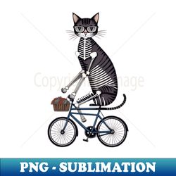 Skeleton Cat - Premium Sublimation Digital Download - Perfect for Sublimation Art