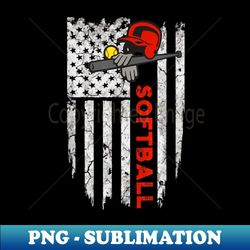 Softball American Flag Softball s - Digital Sublimation Download File - Perfect for Personalization
