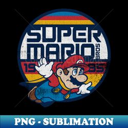 Super Mario Classic Retro Flying 1985 Graphic - Special Edition Sublimation PNG File - Spice Up Your Sublimation Projects