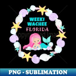 Weeki Wachee Mermaid Florida Souvenir - Aesthetic Sublimation Digital File - Fashionable and Fearless