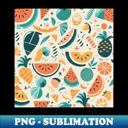 Summer Pattern - High-Resolution PNG Sublimation File - Add a Festive Touch to Every Day