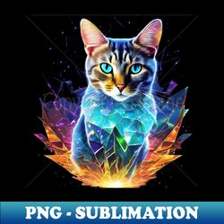Vibrant Kitty Crystal - Exclusive Sublimation Digital File - Boost Your Success with this Inspirational PNG Download