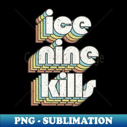 vintage color ice nine kills - PNG Transparent Sublimation File - Unleash Your Creativity