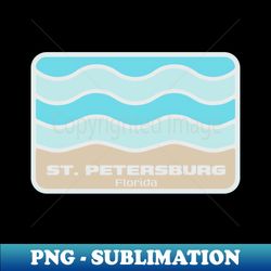 St Petersburg Beach Florida - Crashing Wave on an FL Sandy Beach - Trendy Sublimation Digital Download - Perfect for Personalization