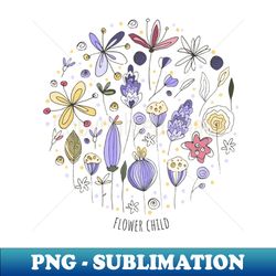 flower child - premium png sublimation file - revolutionize your designs