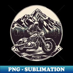 Hiking Bike In The Middle Of Mountain - Trendy Sublimation Digital Download - Stunning Sublimation Graphics