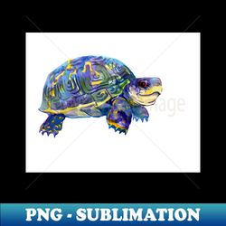 baby turtle blue purple teal nurseyr children turtle illustration - stylish sublimation digital download - perfect for personalization