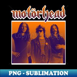 Motorhead Gradient White - Decorative Sublimation PNG File - Enhance Your Apparel with Stunning Detail