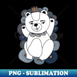 spread warmth and cuteness with cute polar bear - decorative sublimation png file - bold & eye-catching
