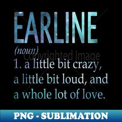 Earline - Artistic Sublimation Digital File - Perfect for Personalization