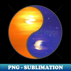 yin yang - sun  moon - graphic - professional sublimation digital download - perfect for personalization