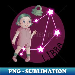 libra baby - sublimation-ready png file - stunning sublimation graphics